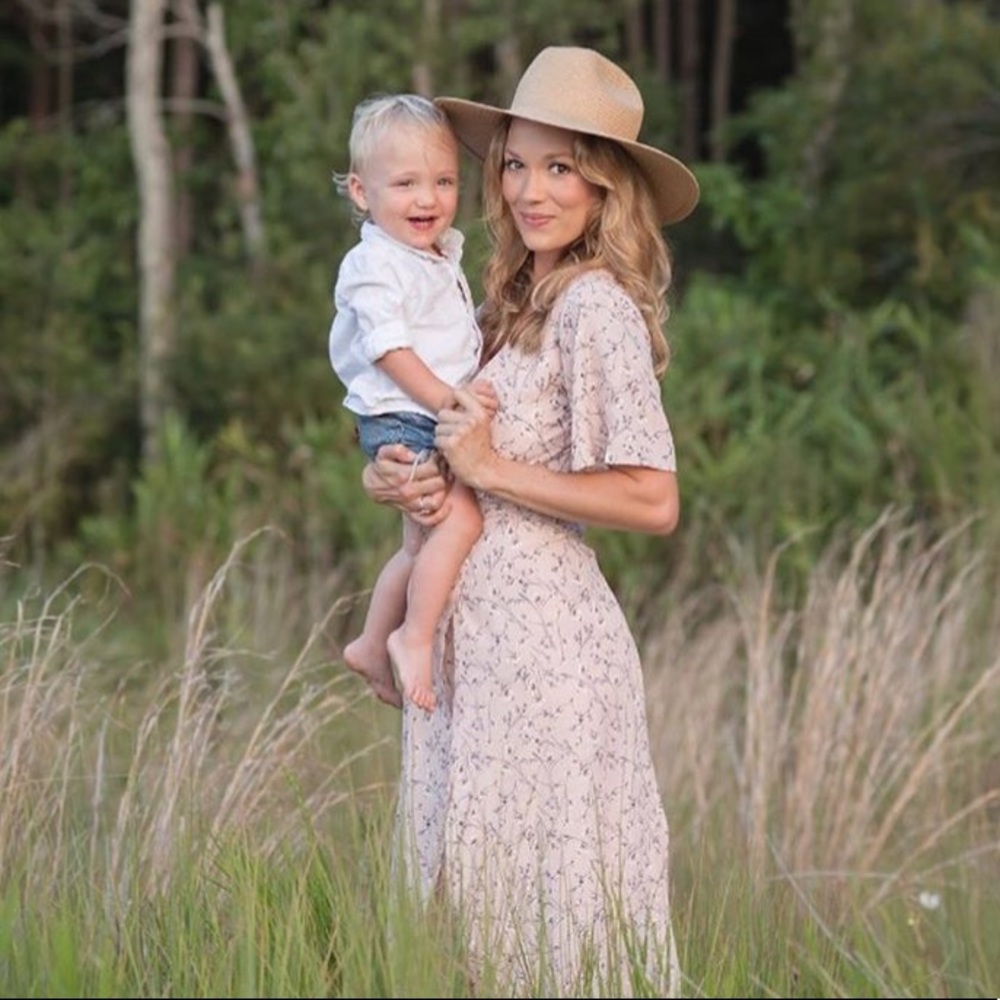 Clad and cloth wrap dress